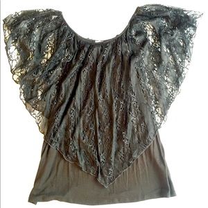 Off the shoulder lace top